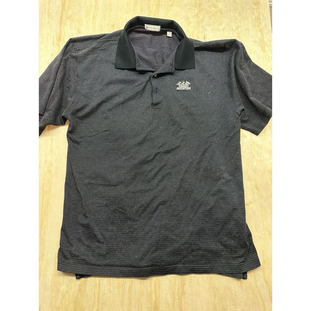 Peter Millar Polo XL 100% Cotton Desert Mountain Logo Dark Blue